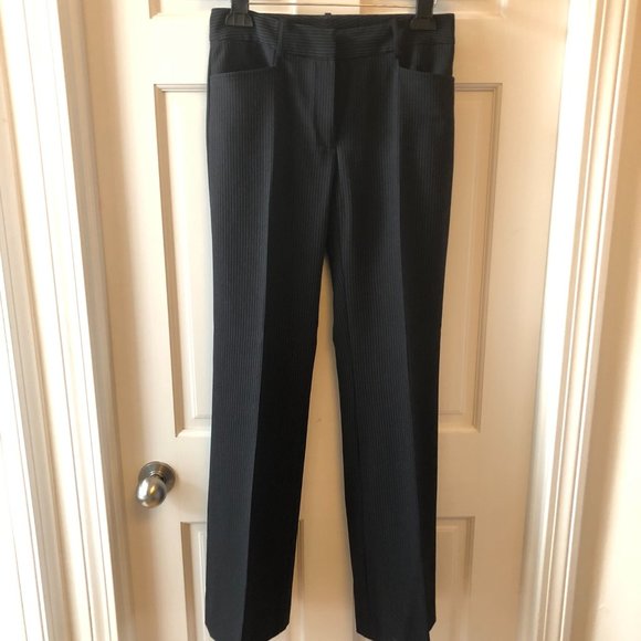 Tahari ASL Black Pinstripe Pant Suit Sz 2 - Picture 5 of 8